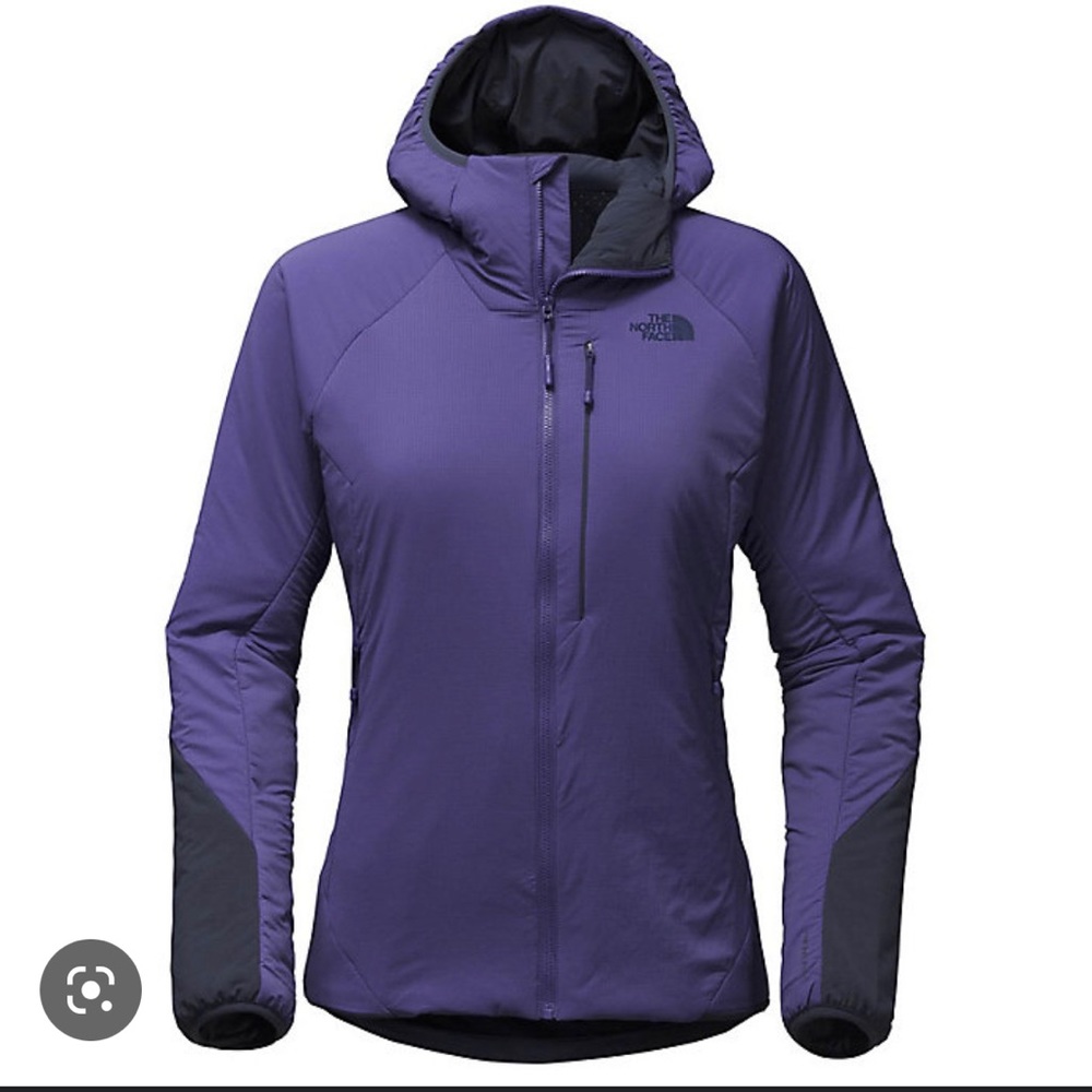 Purple Northface light weight puffer jacket